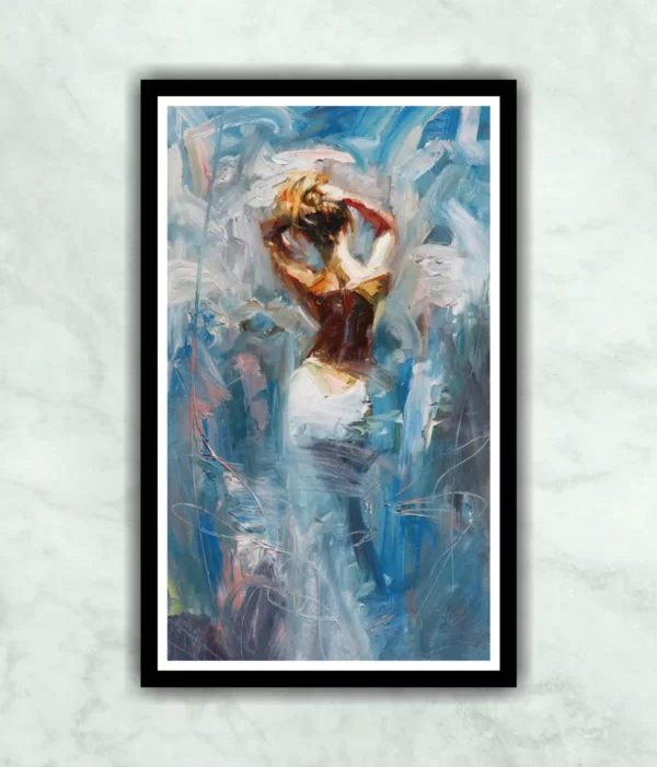 Half Naked Lady Stunning Abstract Painting