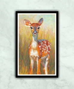 Spotted Deer Pastel Color Painting