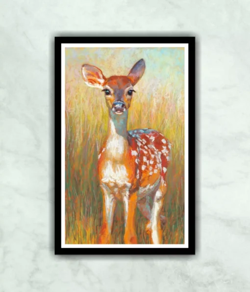 Spotted Deer Pastel Color Painting