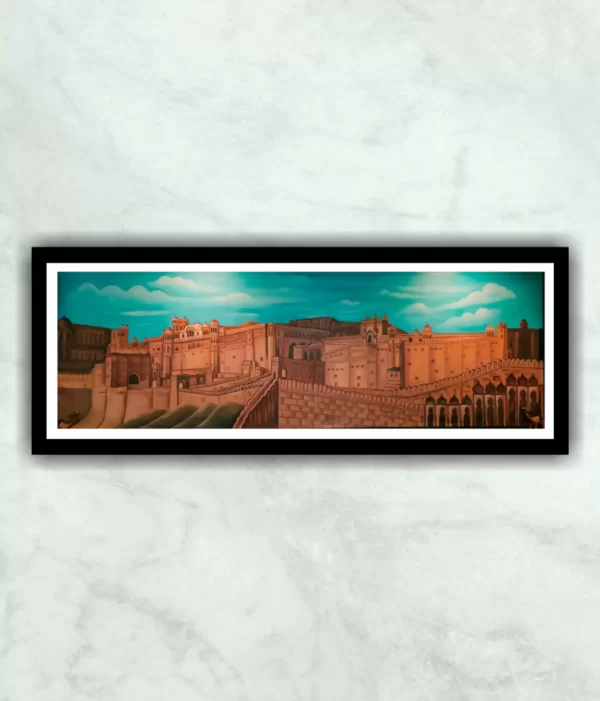 Beautiful Fort Acrylic Color Contemporary Art