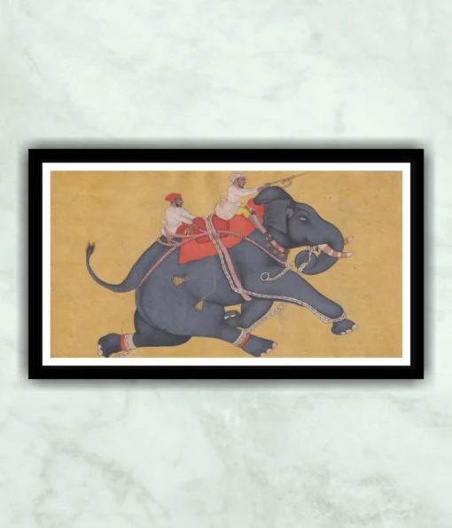 Kota School Elephant Miniature Painting