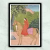 Horse Lady Jammu School Miniature Painting