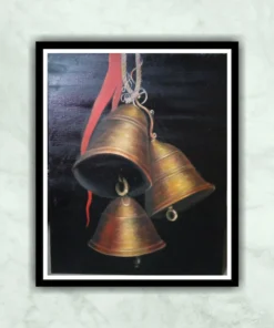 Temple Bell Oil Painting