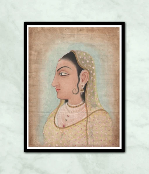 Mughal Lady Miniature Painting