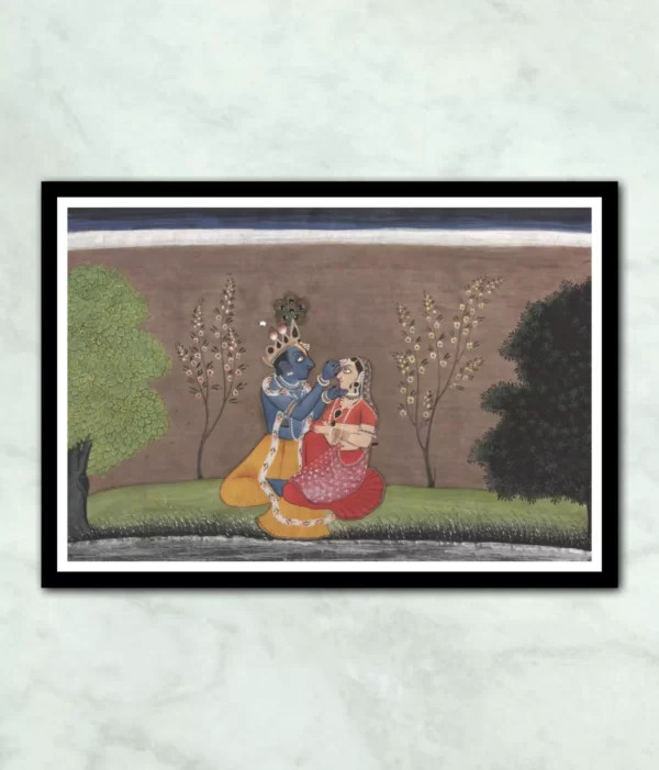 Radha Krishna Miniature Painting