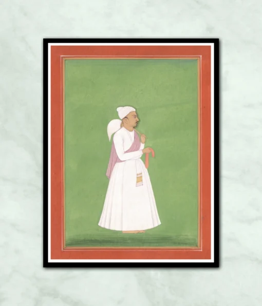 Portrait of Slave Rajasthani Painting