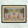 Krishna Dancing With The Gopis Miniature Painting