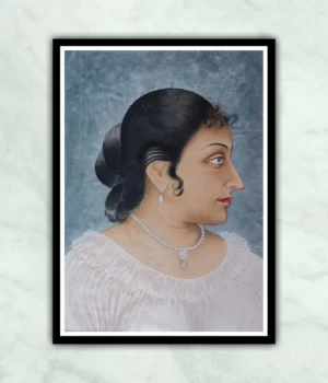 Portrait Of Lady Miniature Painting