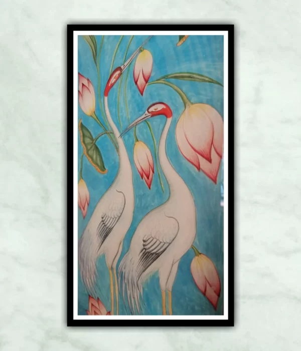 Crane Water Color Contemporary Painting