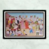 Hari Singh Celebrating With Ranjit Singh Miniature Painting