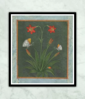 Mughal Flower Miniature Art