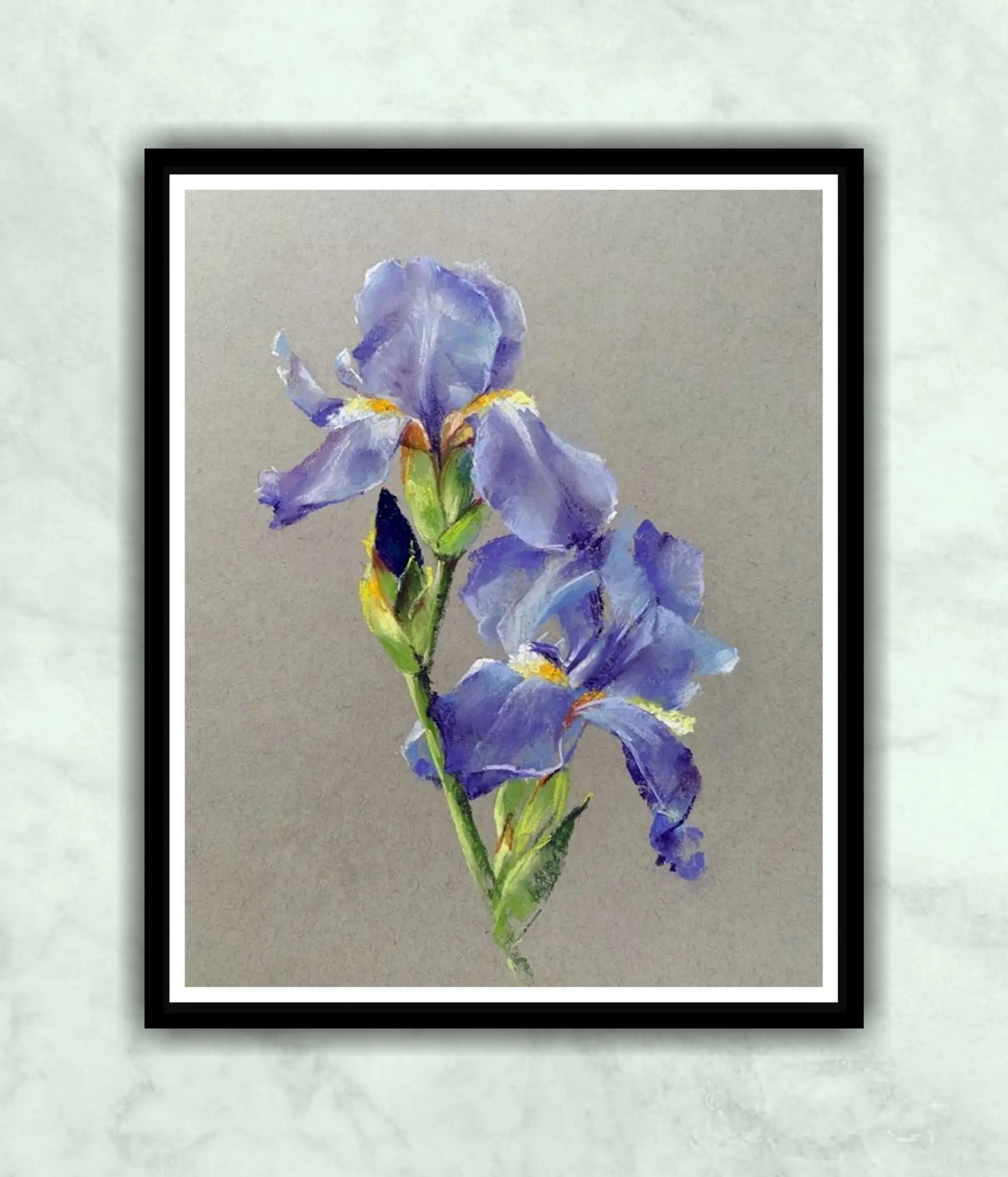 Buy Luxurious Purple Flower Pastel Color Painting Online | Artwale