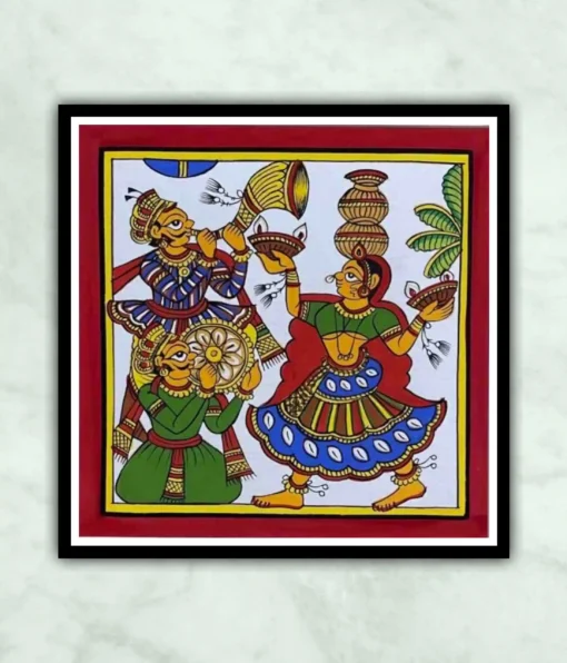 Folk dance-Phad Painting-Indian Miniature Art